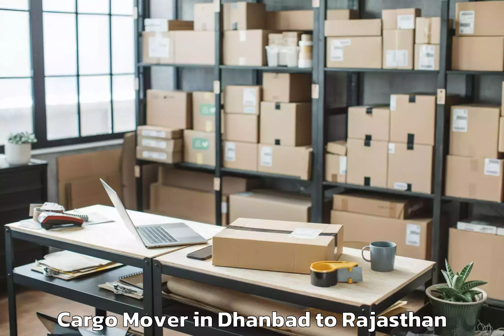 Professional Dhanbad to Raj Rishi Bharthari Matsya Uni Cargo Mover